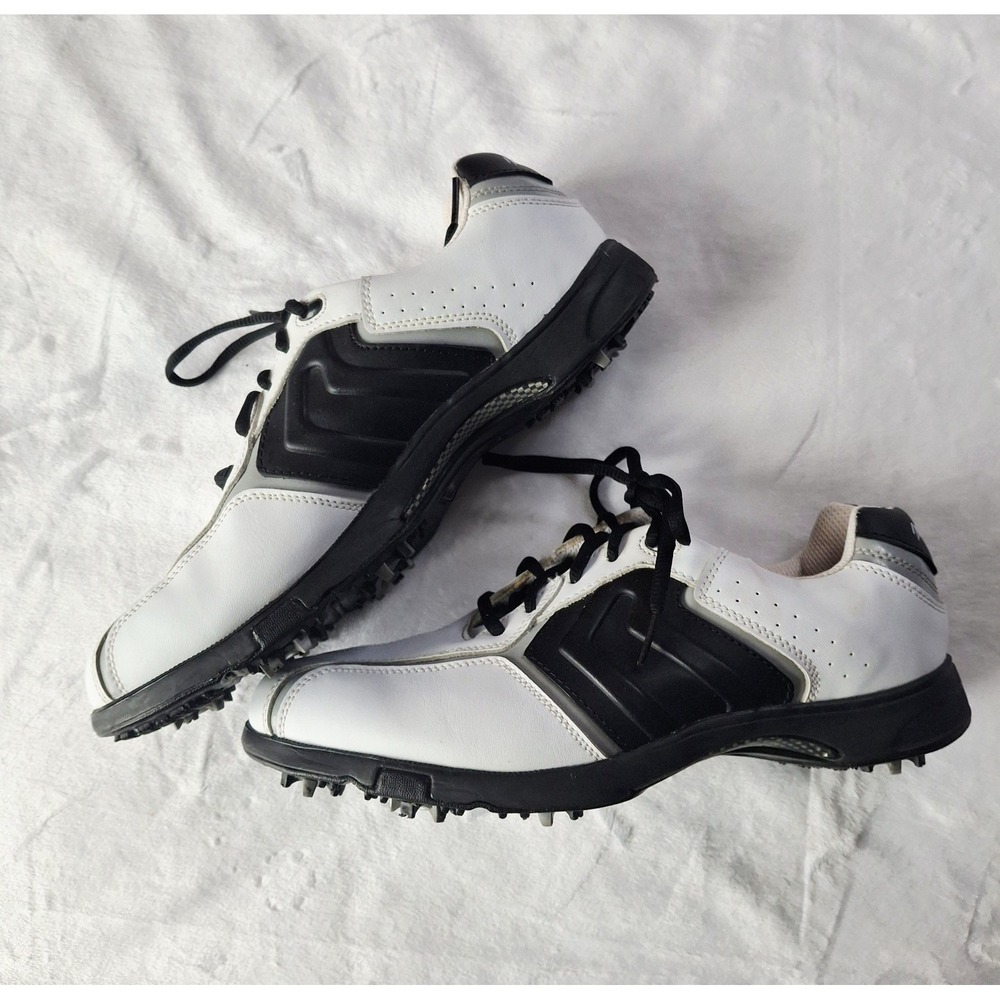 MacGregor Vintage Feather Light Black/White Classic Golf Shoes (Men's Size 10)